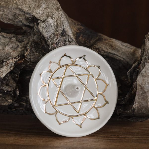 White Incense Stick Holder “ANAHATA”